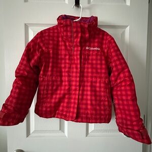 Columbia Sportswear Omni-Heat Jacket – XXS (4/5) Red & Pink Checkered – Sporty